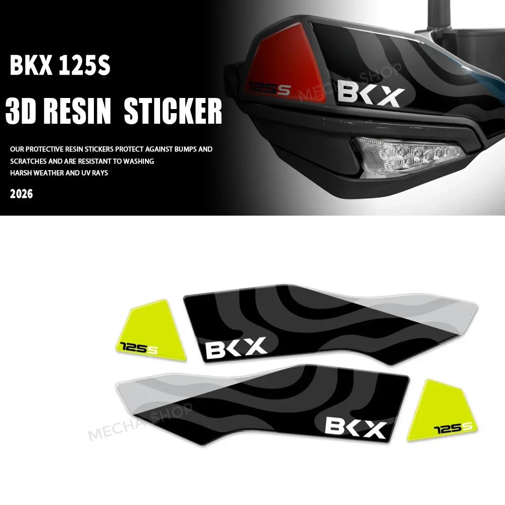 

For Benelli BKX 125S 2026 BKX125S 3D Resin Sticker Protection Kit Motorcycle Accessories Handguard Stickers