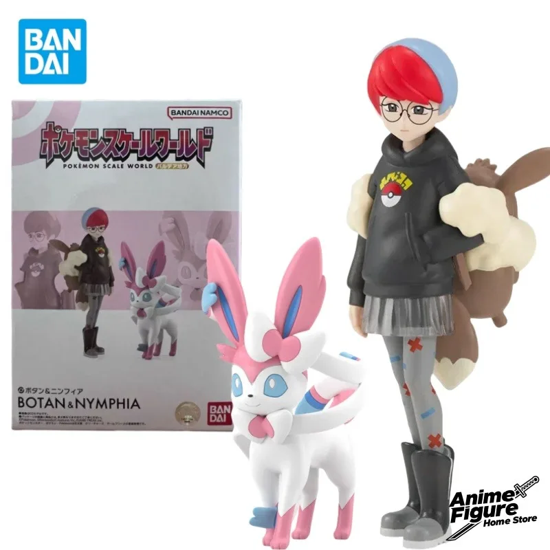 

100%Original in Stock Bandai Pokemon SCALE WORLD Paldea Region BOTAN&NYMPHIA 1/20 Anime Character Toy Model Collection Gifts