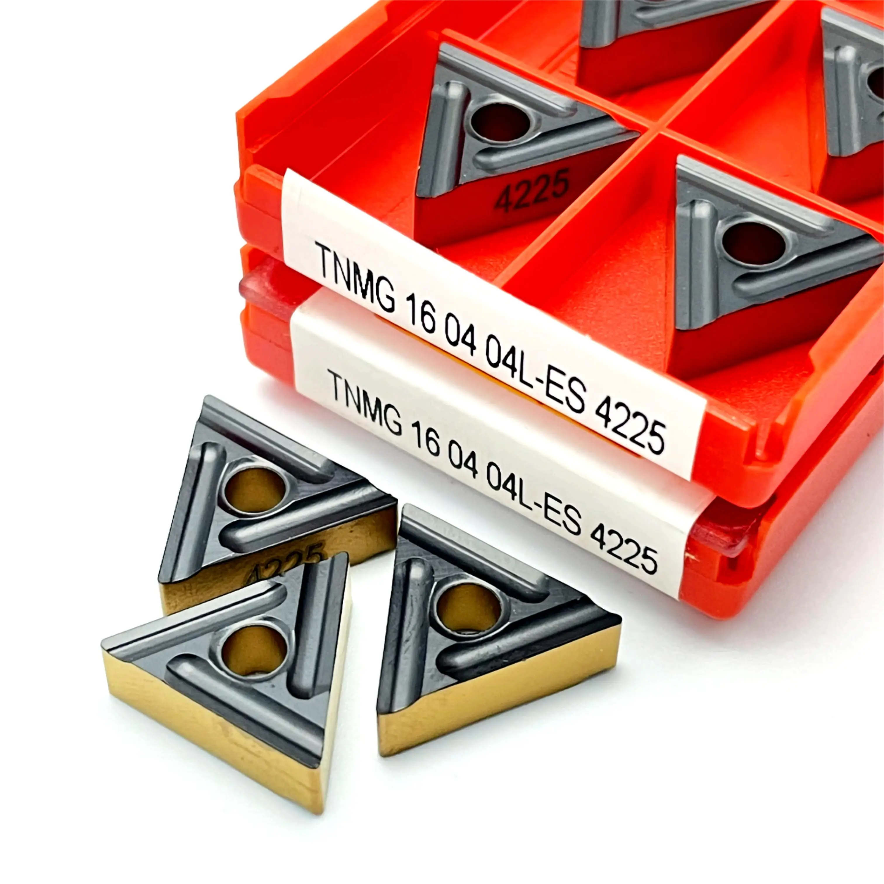 TNMG 160404 R ES4225 Inserti in metallo duro Cementato TNMG 160404 R 100% originale di alta qualità fresa per tornio CNC utensile per tornitura