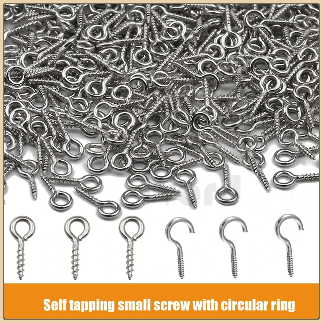 10-200Pcs Metal Self Tapping Small Screws Mini DIY Jewelry Making for DIY Resin Pendant Keyrings Jewelry Supplies Accessories