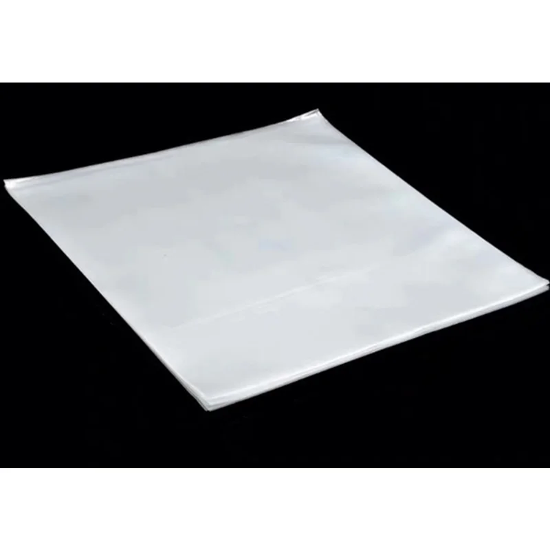 Classy-100Pcs LP Vinyl Record Bag 12 Inch Outer Bag Protective Sleeve Black Plastic Envelope Bag Vinyl Record Jacket Tube