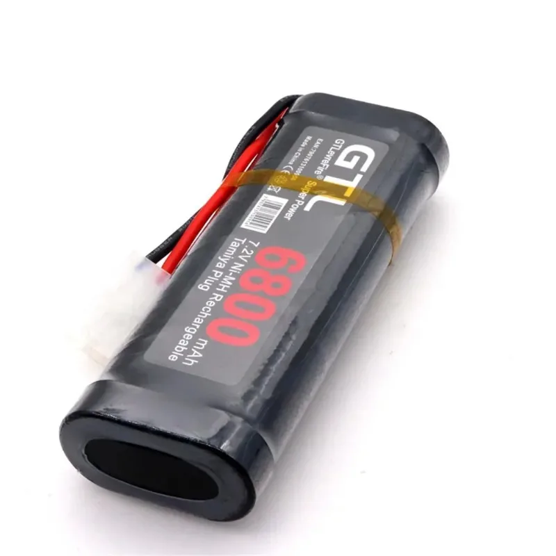 Batterie Nilaissée avec connecteurs Tamiya, 7.2V, 9800mAh, RC Car Truck, Bugibot Tank, Ni-MhBattery, Alimentation dîner grise, Nouveau