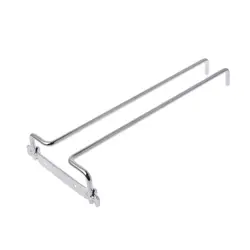 10-Inch Single Row Wine Glass Rack Wine Glass Holder Iron Stemware Rack Hanging Stemware Holder for Cabinet Bar Drop Shipping