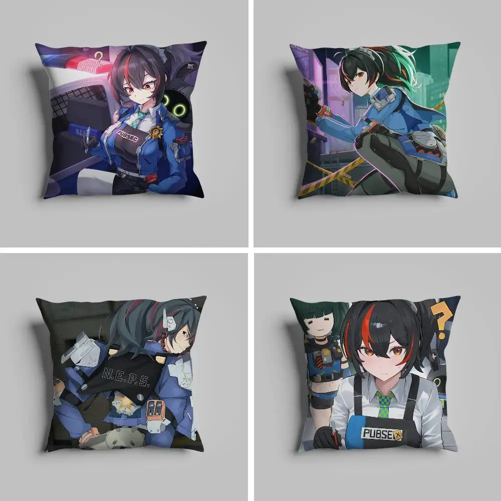 

Zhu Yuan Sexy Game Zzz Pillow Case Pillowcase For Car Pillows 60x60 Cushions Luxury Double Sided Cover Home And Decoration Sofa