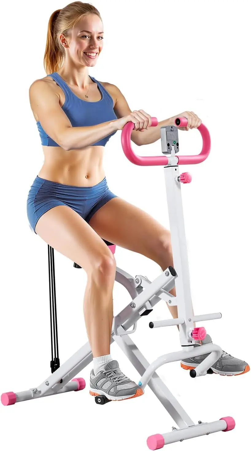 Home Use Squat Machine, High-Strength Resistance Bands, Easy Setup & Foldable for Glutes & Leg Workout