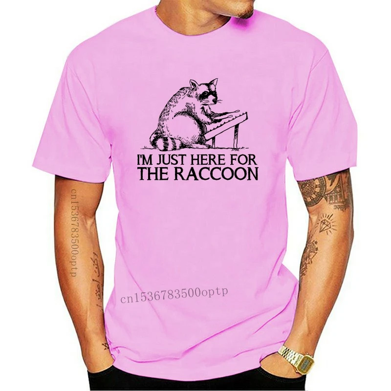 

2019 Fashion Men T Shirt Raccoon Hammered Dulcimer T Shirt