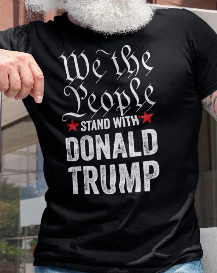 Donald Trump We The People Patic T-shirt Trump 2024 Political Shirts