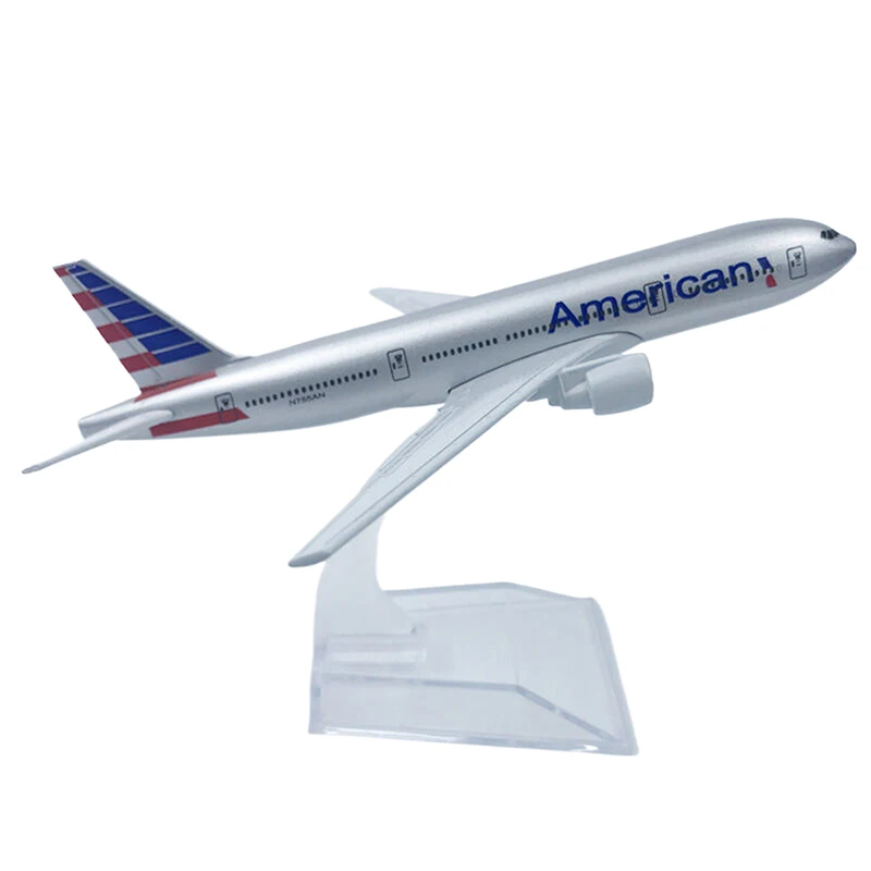 16 CM Schaal 1:400 Metalen Vliegtuig Replica Amerikaanse Boeing 777 Legering Vliegtuig Model Diecast Vliegtuigen Luchtvaart Collectibles Speelgoed