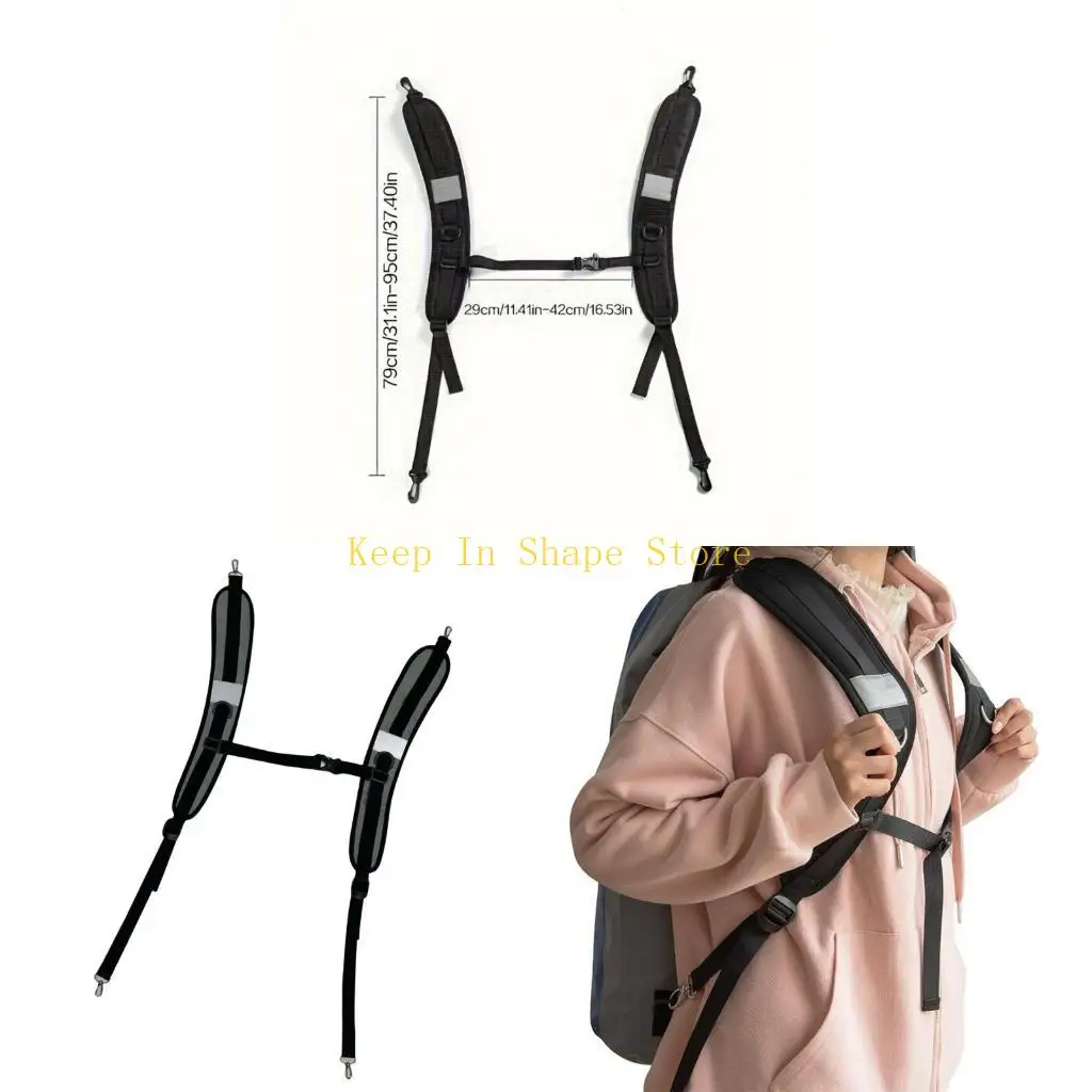 U1JC 2pcs Regulable Length Shoulder Straps Replacement Portables Shoulder Straps