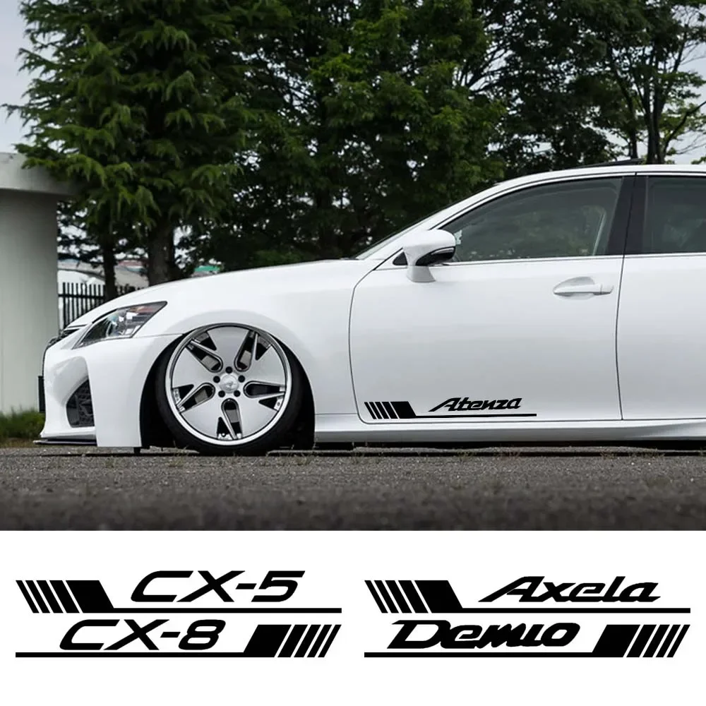 

Vinyl Film Car Door Side Apron Strips for Mazda Atenza Axela CX-3 CX-5 CX-8 Demio MPS MS Sport Wasit Line Strip Car Styling