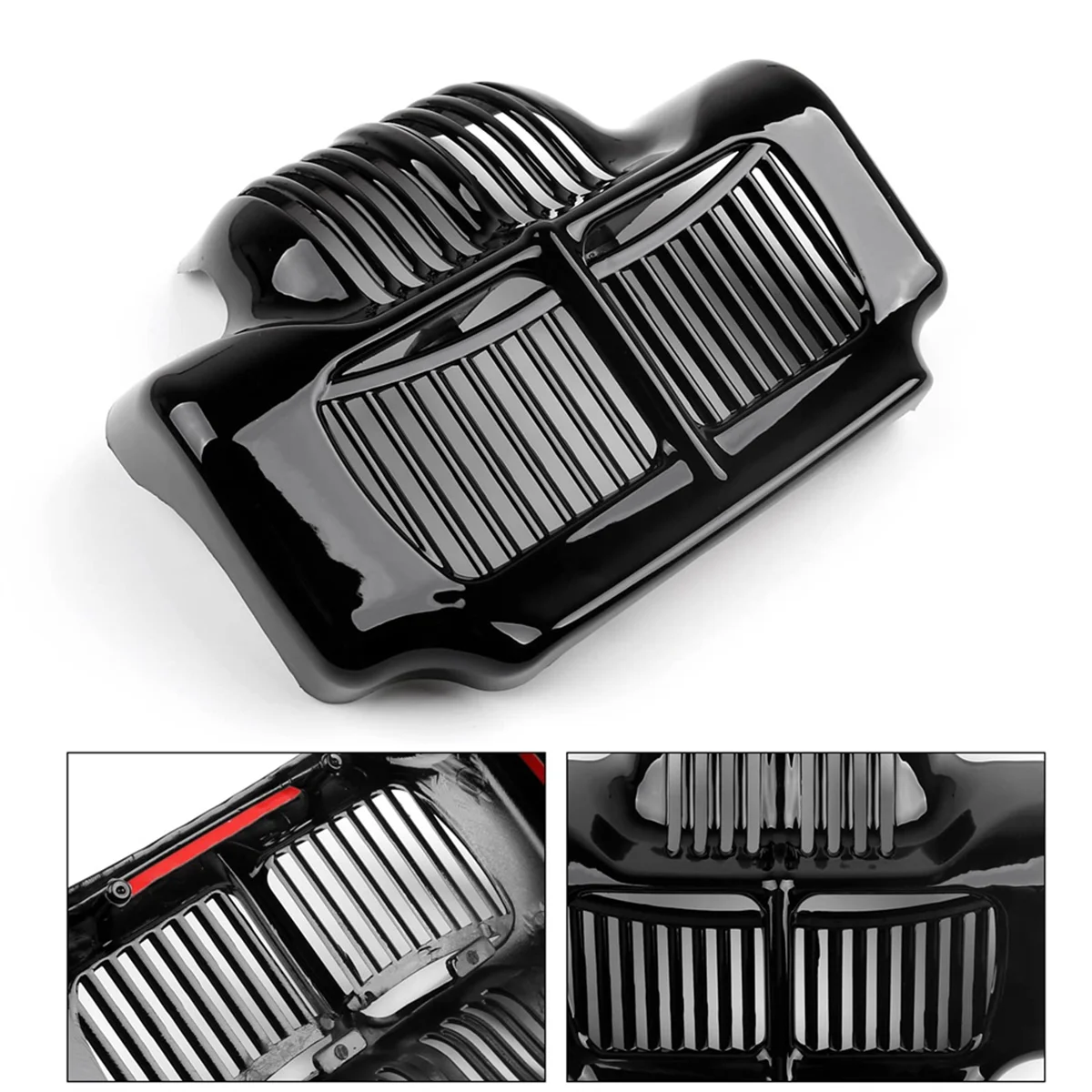 

Крышка масляного радиатора мотоцикла для Harley Touring FLHX FLTR 11-16, черный-A77Q