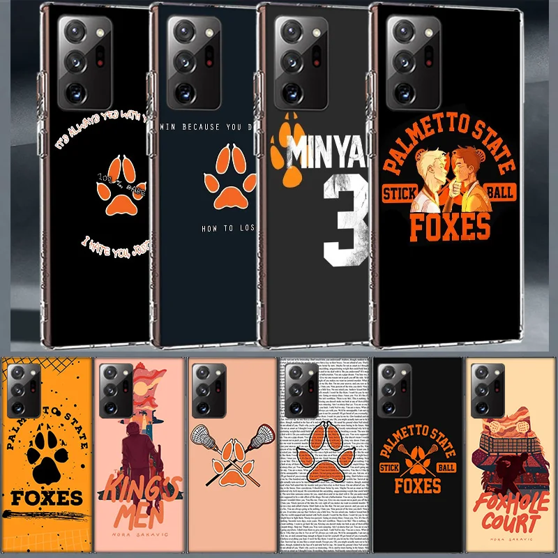 Andreil All for the Game Palmetto State Foxes Coque For Samsung A55 A35 A25 A15 Phone A05S Note 20 Ultra 10 Lite 9 8 M52 M51 M