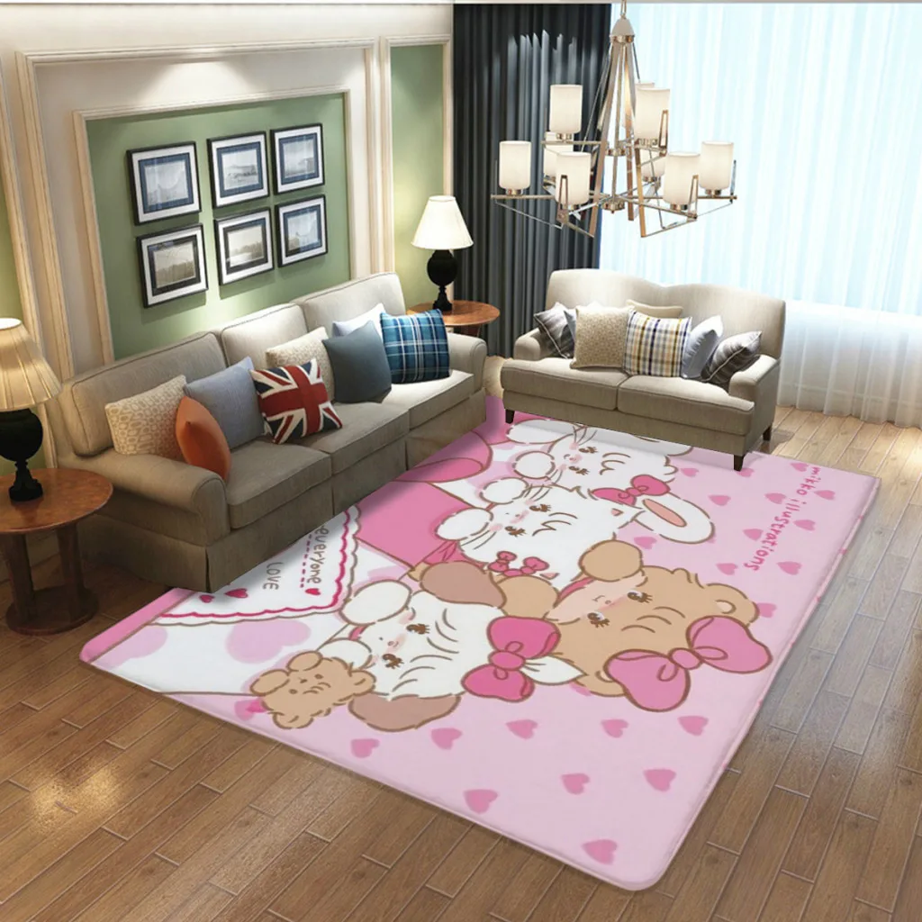 

Japan Kawaii Cartoon Mikko Large Room Rugs Carpet Flannel Home Decorations