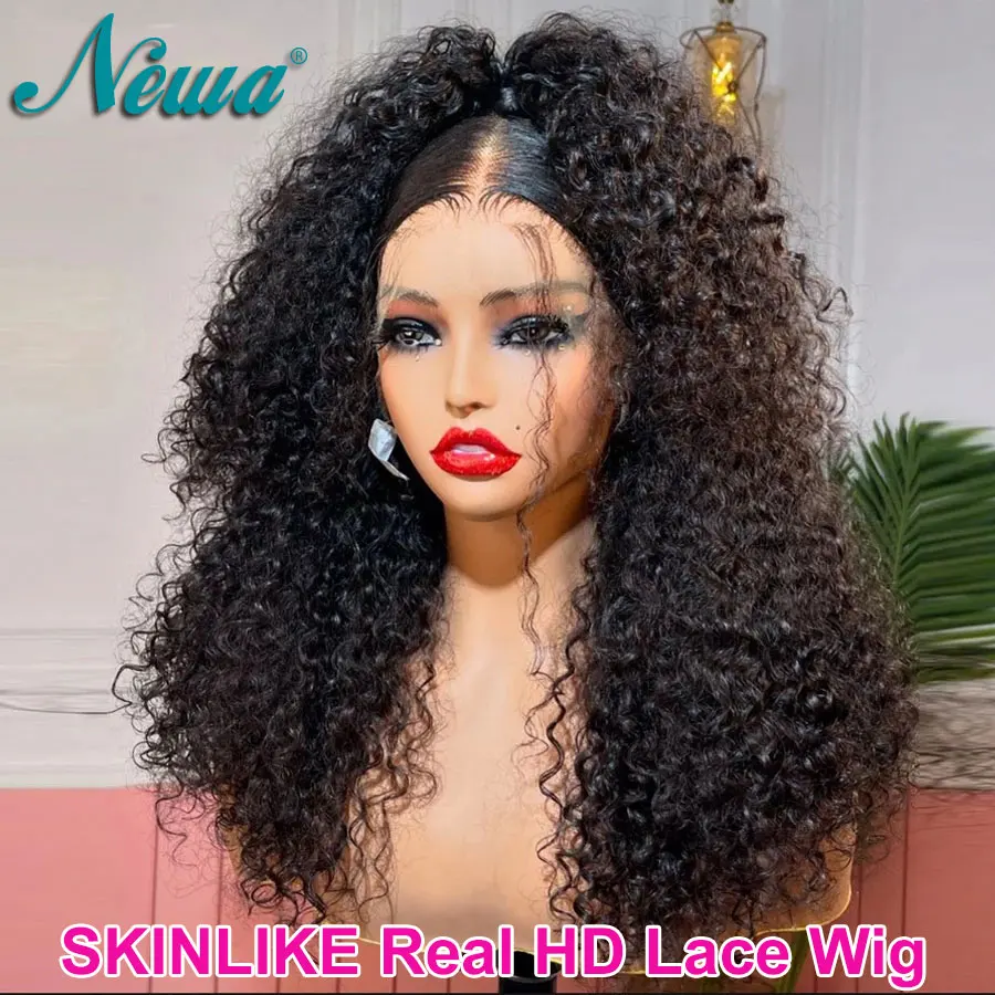 

Новый парик Newa Hair Ultra Fitted 13X6 HD Frontal из натуральных волос, без клея, готовый к носке, с эффектом собственной кожи, HD-кружево, кудрявые волосы, парик с кружевной передней частью из натуральных волос.