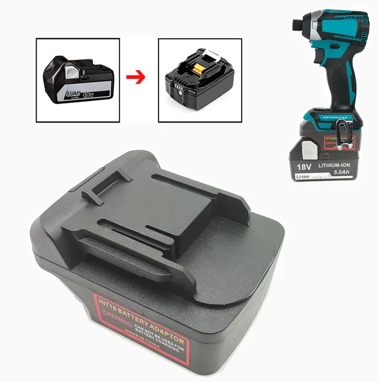 For Hitachi Battery for Hikoki 18V Li-Ion Battery Convert to For Makita 18V Lithium Battery Electrical Power Tool Use Adapter