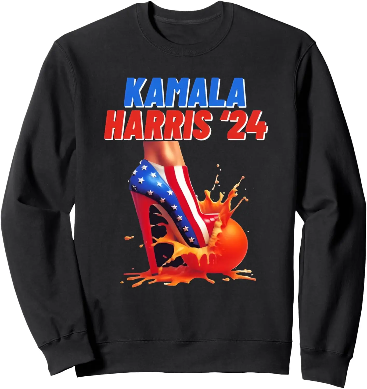 

Толстовка с флагом США Kamala Harris Orange Crush на высоком каблуке Harris