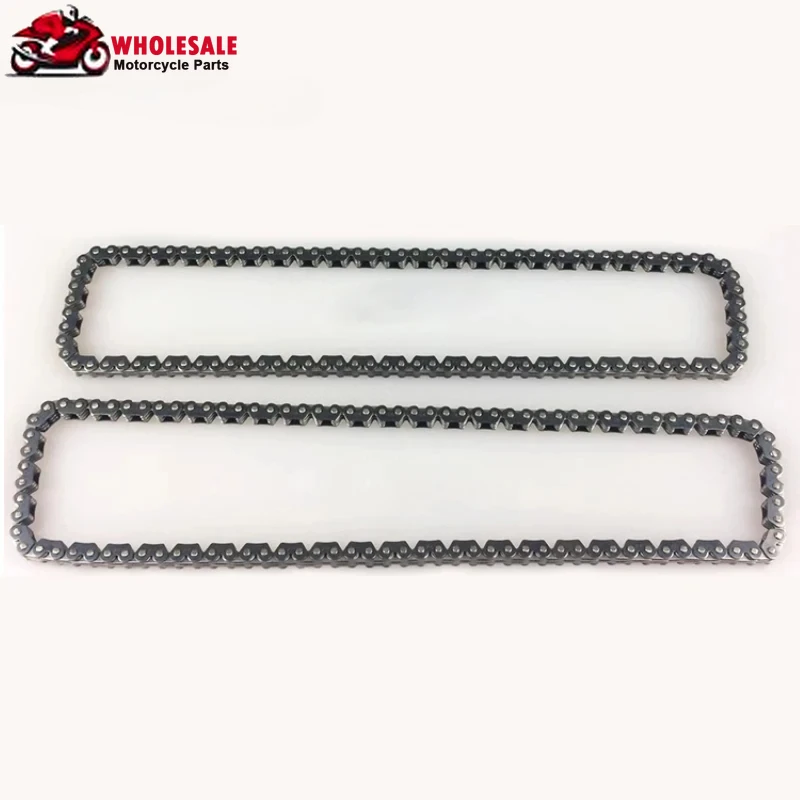 قطع غيار الدراجات النارية عمود الحدبات كام توقيت سلسلة 3*4-102L & 3*4-100L 3*4-104L لمحرك Zongshen CB200 CB 200 CB250 200cc