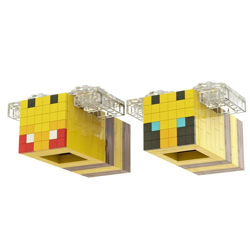 

199 шт. MOC Big Bees Pixel Art Building Blocks Рождественский подарок Лучший выбор для детей, которые любят творчество STEAM Learning