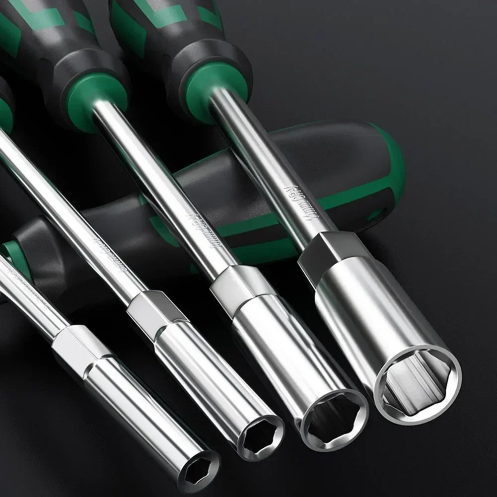 1pcs Screwdriver Socket Wrench Hex Screwdriver Hexagonal Nut Key Extend Driver 5-14mm  Length 150mm For Electric Vehicles