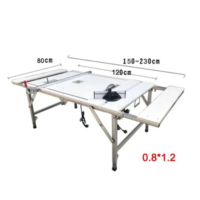 Portable DIY Electric Folding Lifting Work Saw Multifunctional Woodworking WorkTable Mini Table Saw Electric Woodworking Saw Tab