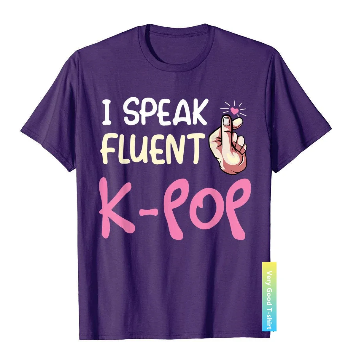 I Speak Fluent K-Pop Gayo Kdrama Idol Hallyu Hangul Korea T-Shirt Novelty Top T-Shirts Cotton Men Tops & Tees Leisure