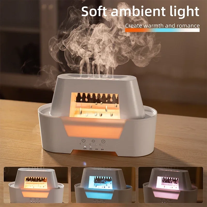 Aromatherapy Essential Oil Diffuser with Remote Control Rain Cloud Home Appliances Raining Cloud Night Light Air Humidifier