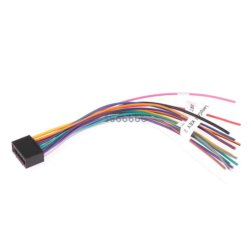 Cd Dvd Connector Cable T-Plug Power Cord Modified Parts Acesssories Car Radio Wire Harness 16pin Audio Wiring Adapter