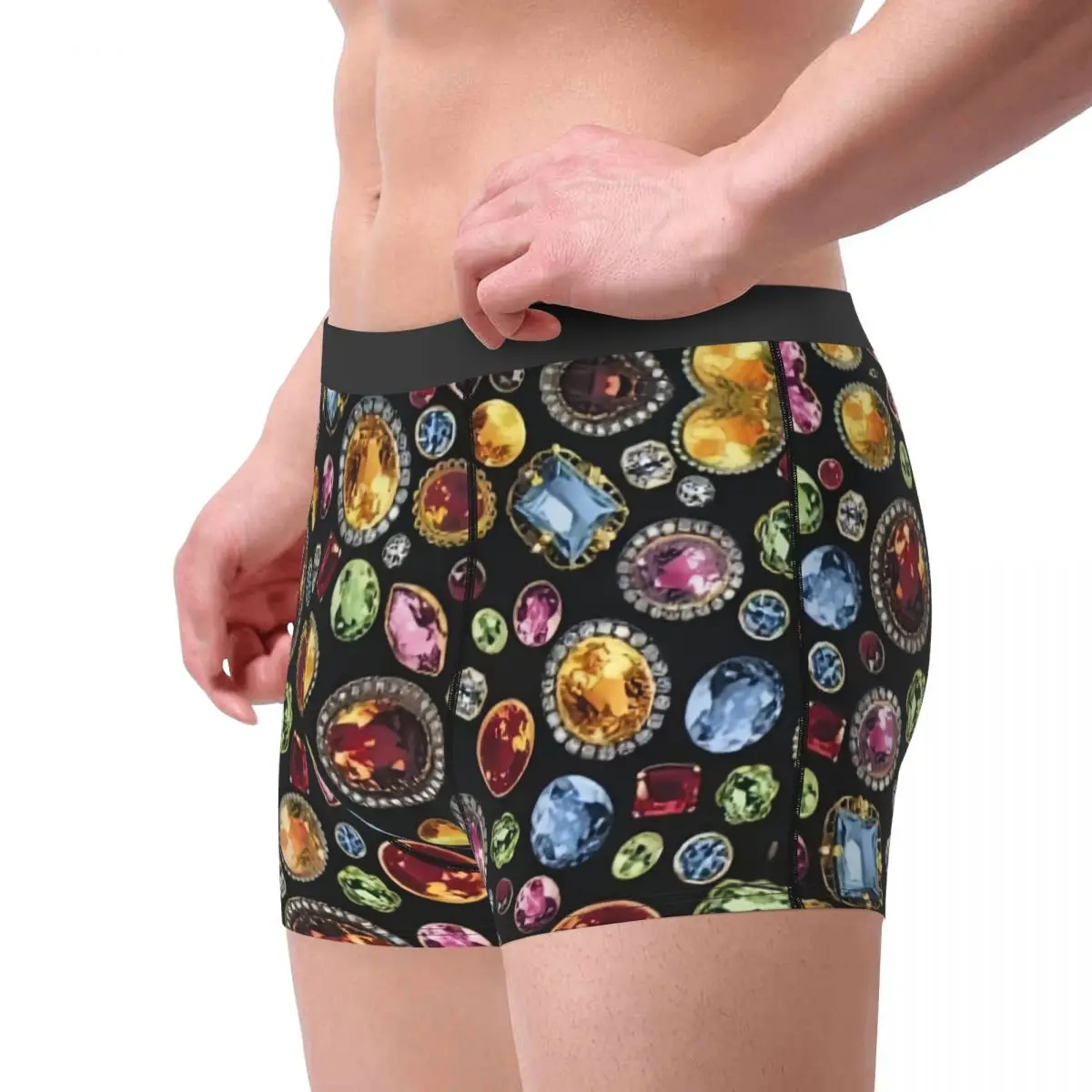 Custom Disney Cartoon Jewelpet Sanrio Japanese Anime Boxer Shorts For Men 3D Print Underwear Panties Briefs Stretch Underpants