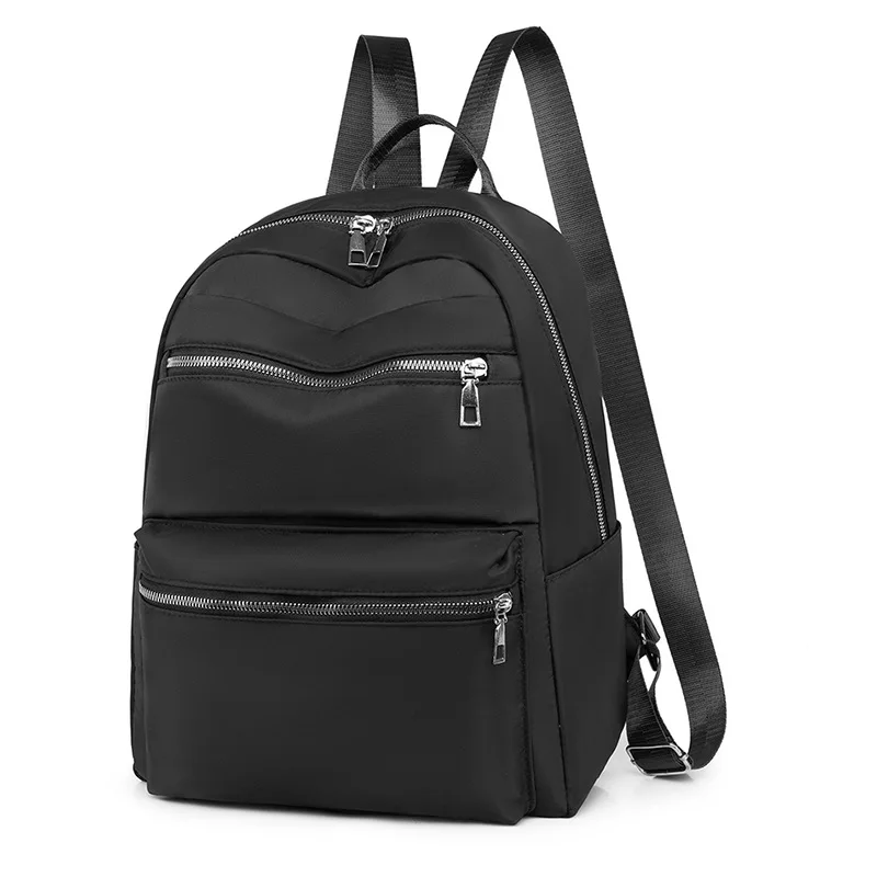 European and American fashion backpack women's large-capacity travel fashion Harajuku solid color student bag ins wind
