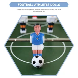 16 Uds. Precioso futbolín de fútbol para hombres, mesa resistente al desgaste, futbolín encantador de fútbol, futbolín bonito y encantador para chicos de futbolín