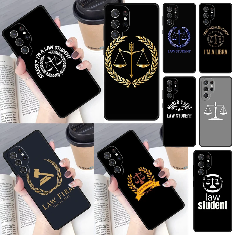 Law Student Lawyer Judge Cover For Samsung Galaxy S23 Ultra S22 S20 S21 FE S8 S9 S10 Plus Note 10 20 Ultra phone Case