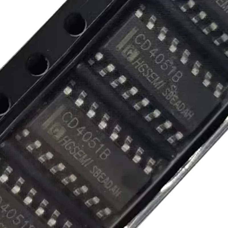 

100 Pieces of Brand New Original Cd4051Bm/Tr with Marking Cd4051B Sop-16 Analog Switch/Multiplexer