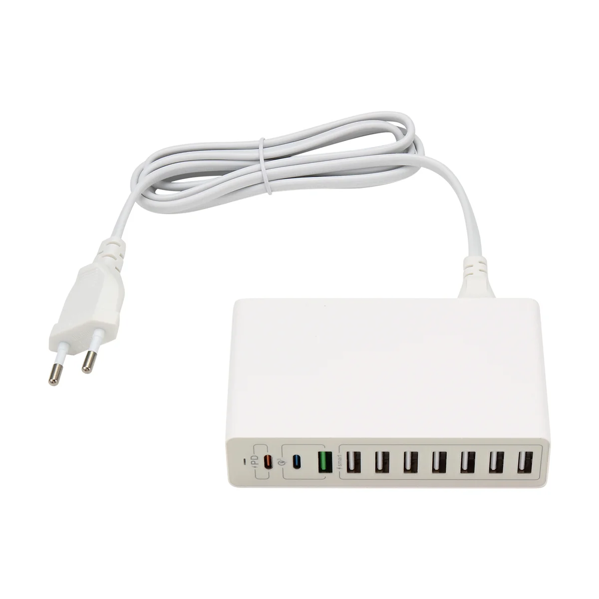 

SUPER HOT 65 Вт USB-зарядная станция 10-портовое настольное быстрое зарядное устройство USB с вилкой европейского стандарта