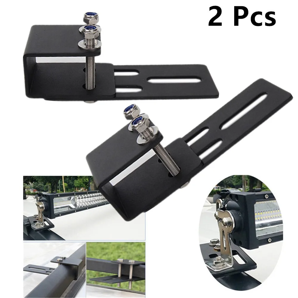 

1Pair Light Bar Mounting Brackets for SUV Roof Racks for Vehicle Lighting Compatible with Roof Mounted LED Light Bars