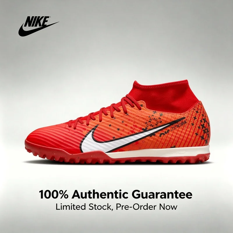 Nike Official New Men's Durable Breathable Training Sports Soccer Shoes FD1166-600