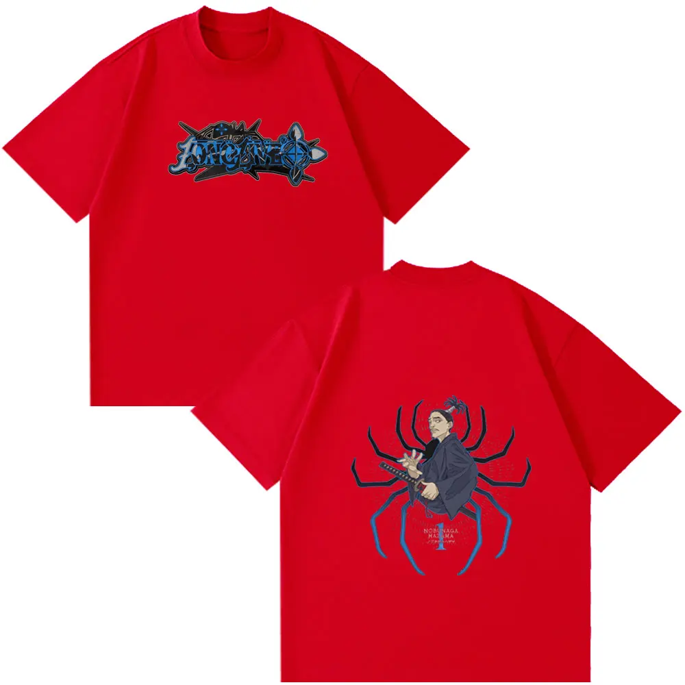 أنيمي هنتر X هنتر تي شيرت العنكبوت فانتوم فرقة Nobunaga Hazama قصيرة الأكمام التي شيرت الرجال النساء الملابس القطنية فضفاضة تي شيرت #2