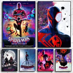 S-Spider-Hero man Across Verse Poster No Framed Poster Kraft Club Bar Paper Vintage Wall Art Painting Bedroom Study Stickers