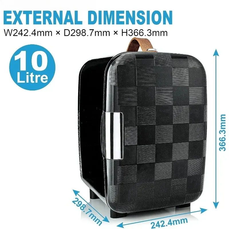 Deluxe Mini Fridge Cooler Compact Portable Small Refrigerator Efficient Quiet Cooling System