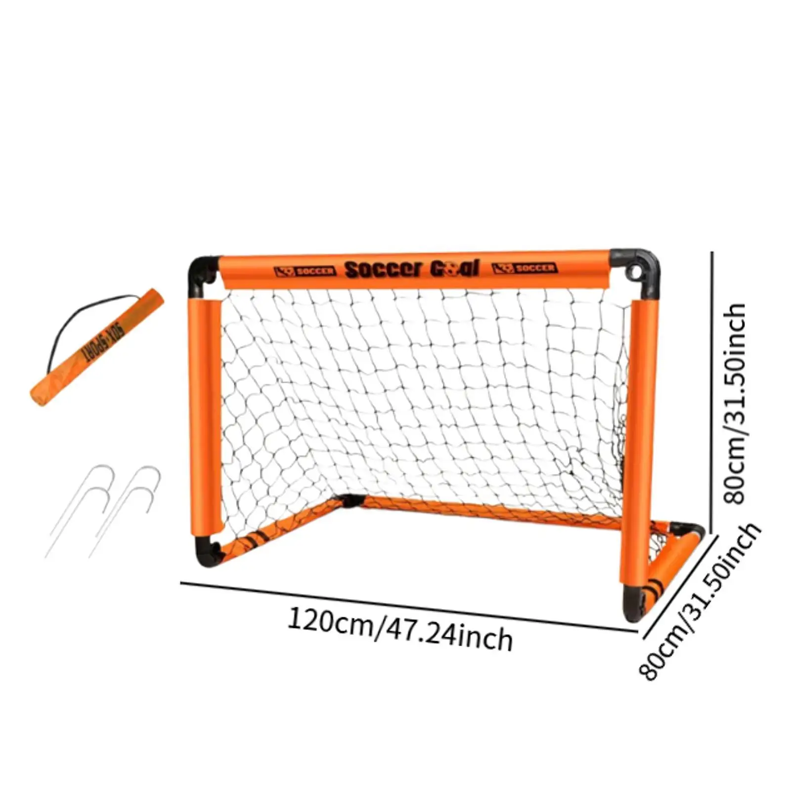 بوابة كرة قدم مدمجة قابلة للطي للأطفال لملعب الفناء الخلفي في الحديقة