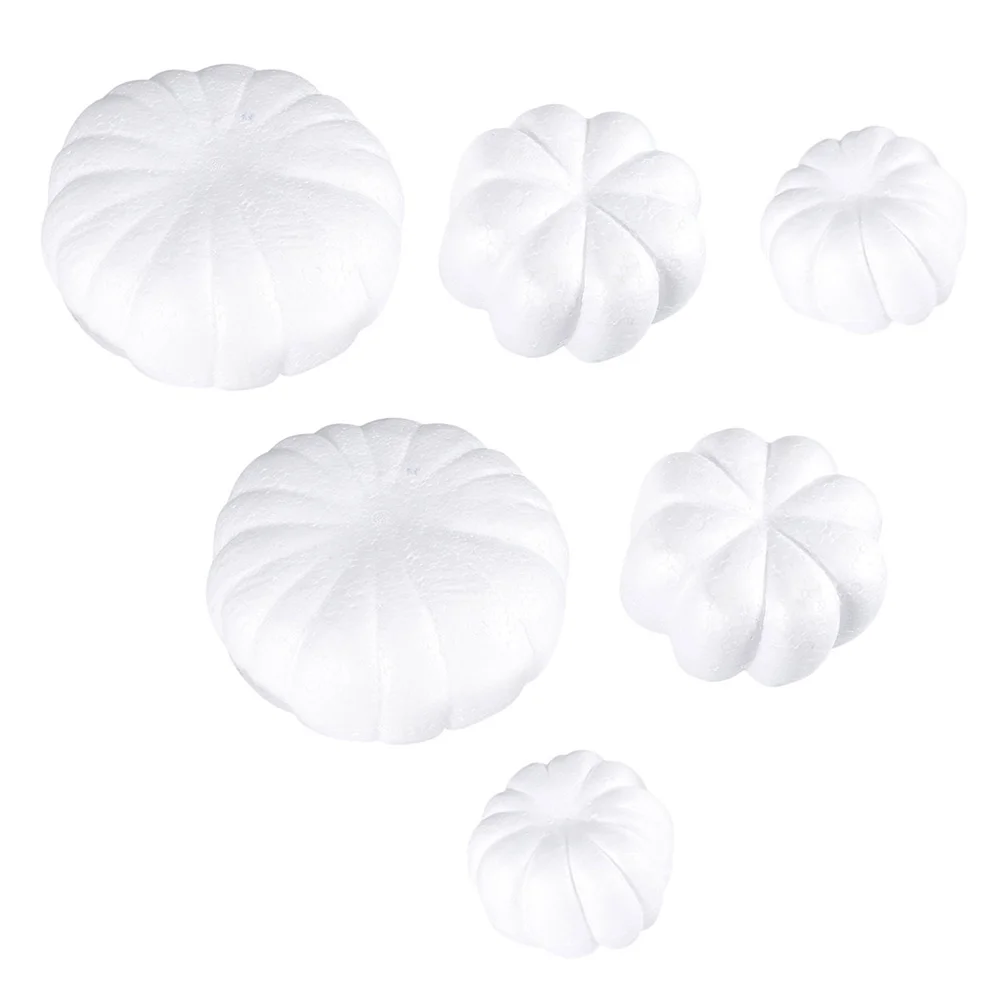 6個入り ドゥードルパンプキンキット 子供用 DIYクラフトプロジェクト 簡単に塗って色付けできる カットスティック付き 教会、幼稚園、家庭での活動に最適