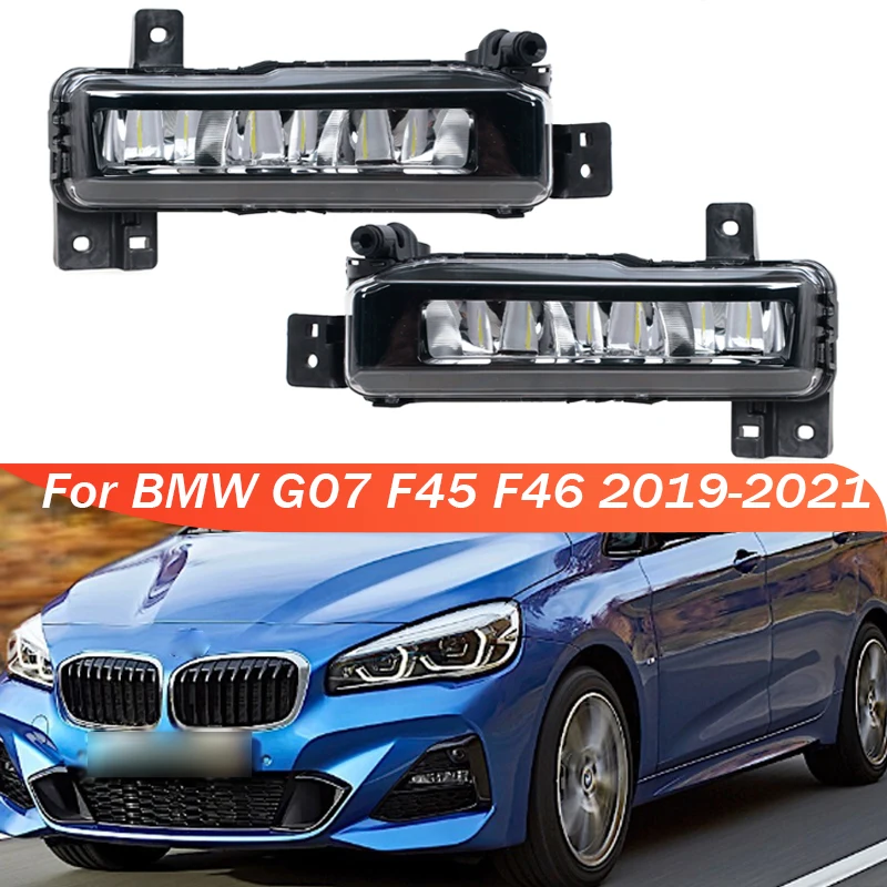 

wa lampa przeciwmgielna LED DRL do jazdy dziennej do BMW G07 F45 F46 2019 2020 2021, przedni zderzak, противотуманная фара 63177471081 63177471082