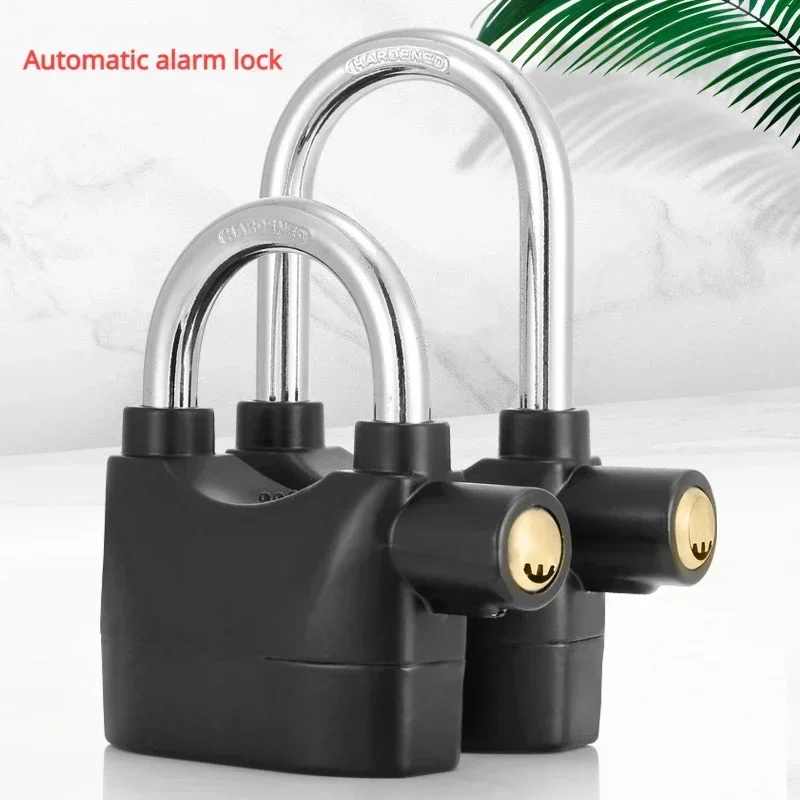 Waterproof Siren Alarm Padlock Alarm Lock for Motorcycle Bike Bicycle Perfect Security with 110dB Alarm