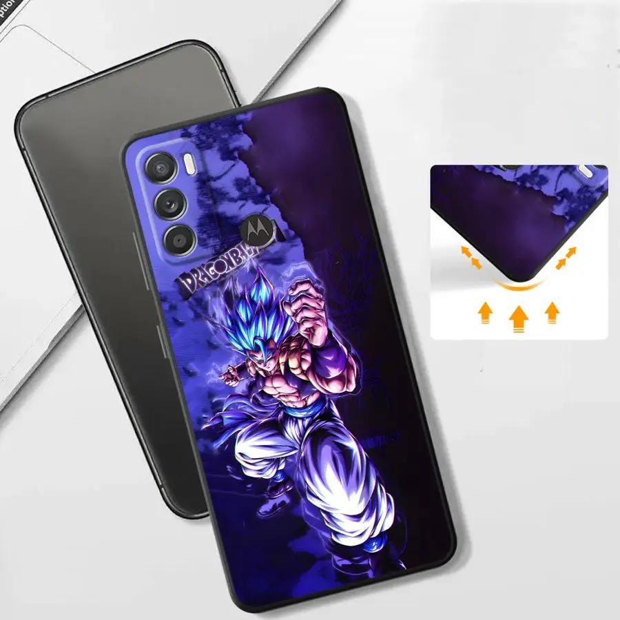 حافظة لهاتف موتورولا موت G53 G30 G52 G71 G60s G22 Edge40 G32 G60 Edge 20 Pro 30 Lite G50 G51 G73 أسود