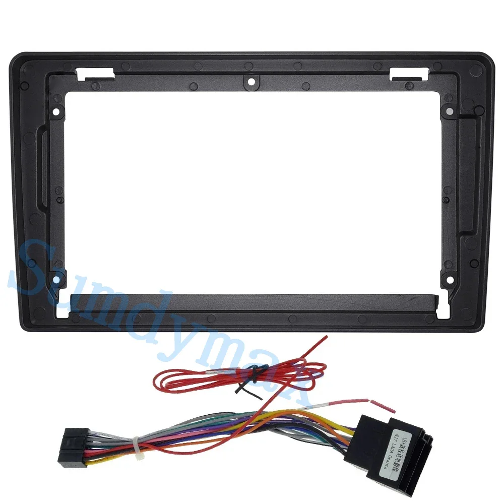 9 Inch Car Radio frame with cable wire For Lada Granta 2011-2017 Plastic Fascia Dashboard Plane Frame