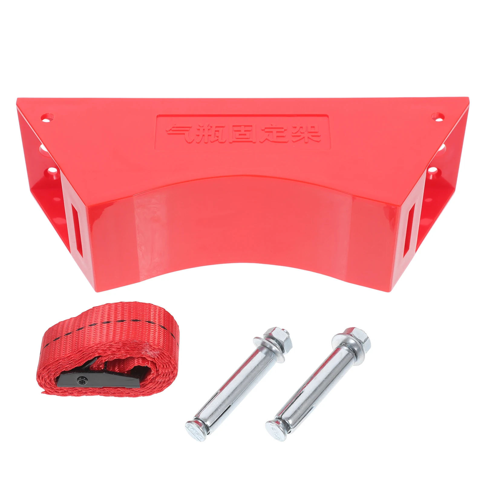 

Gas Bottle Holder Cylinder Stand Tank Wall Mount Bracket Chain Red Expansion Mounting