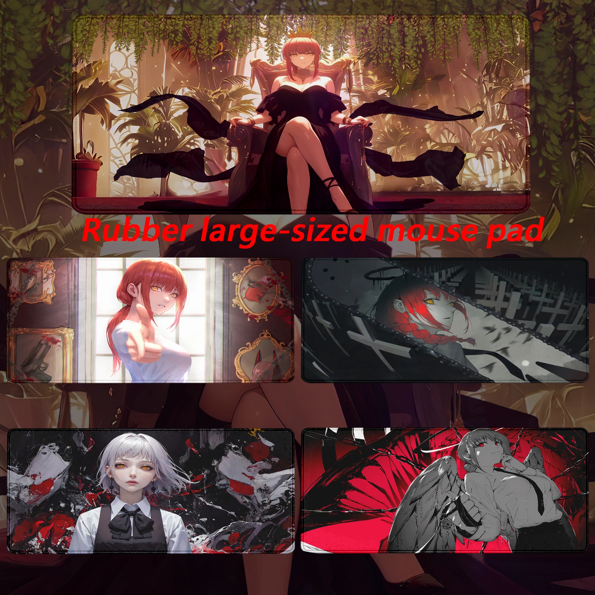 

Many people like it Chainsaw Man hakurokkumain Desktop Games mouse pad High definition desktop Large size accessories mouse pad