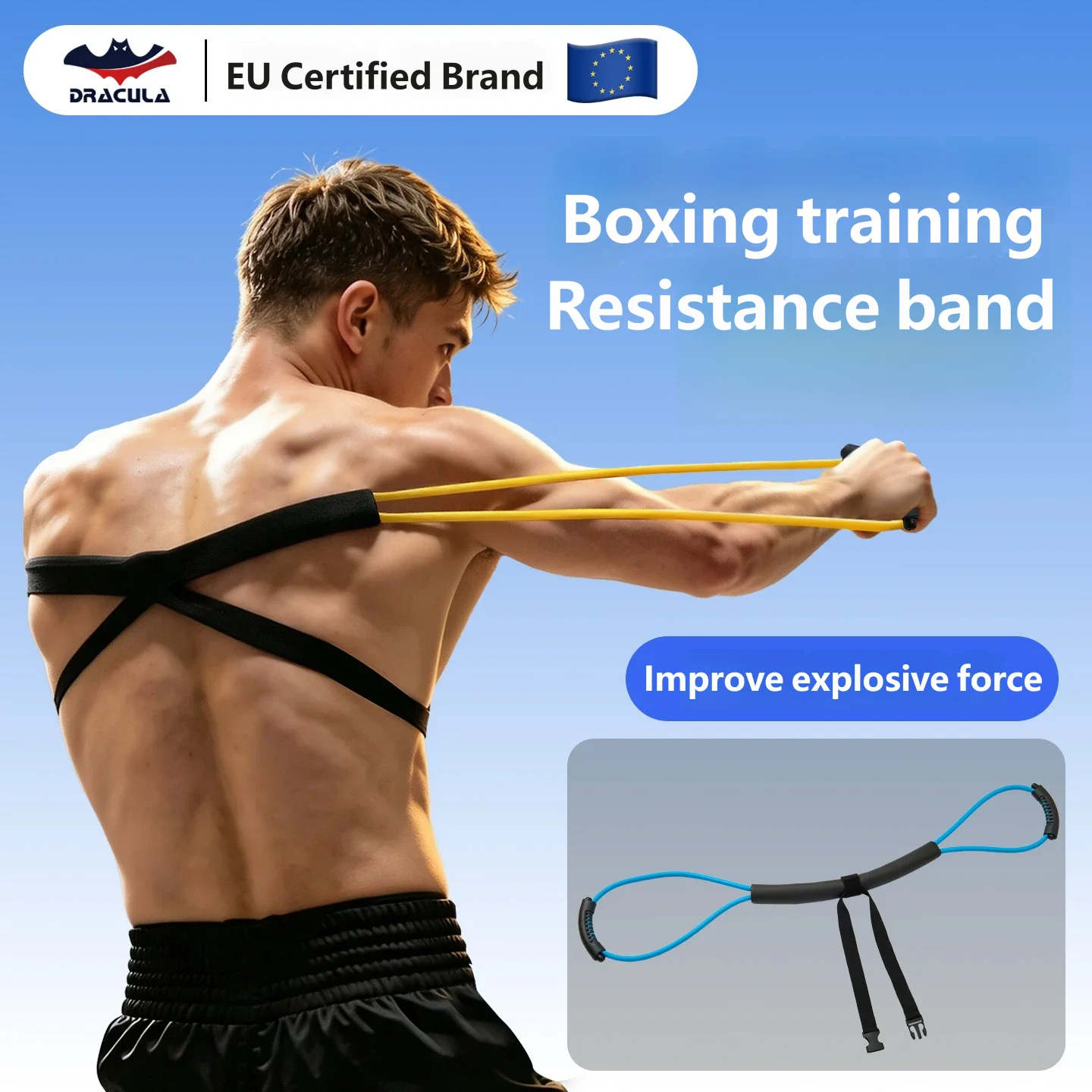 Boxing resistance bands Muay Thai punching speed training empty punch elastic bands combat Sanda resistance equipment