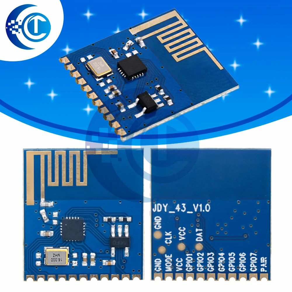JDY-43 Long Range 100M RF Wireless Switch Module 1.8V-3.6V for Arduino IoT