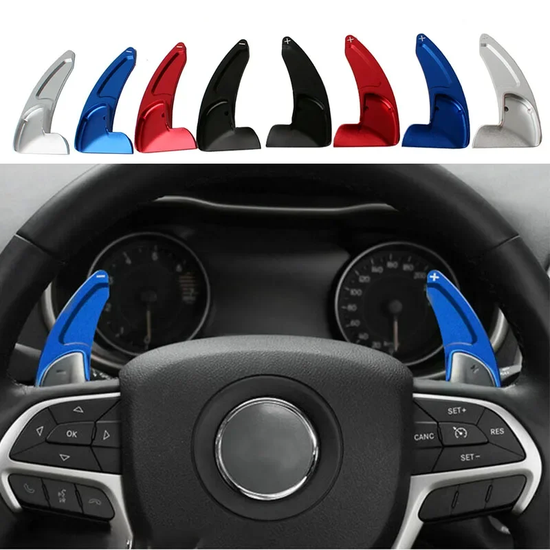 Para jeep volante do carro mudança direta paddle grand cherokee 2014-20 dodge charger durango engrenagem shifter extensão acessórios