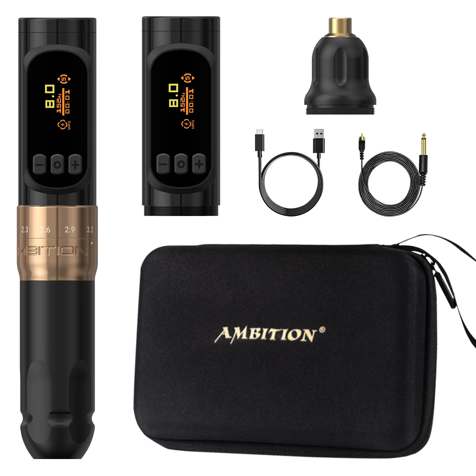 Ambition Sally 270 Draadloze Tattoo Machine Verstelbare Slag 2.0-3.5mm Permanente Make-up Rotatiepen Coreless Motor Tattoo Benodigdheden